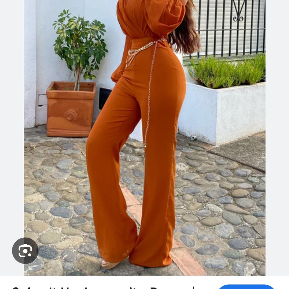 Fashion Nova Chic Orange Jumpsuit